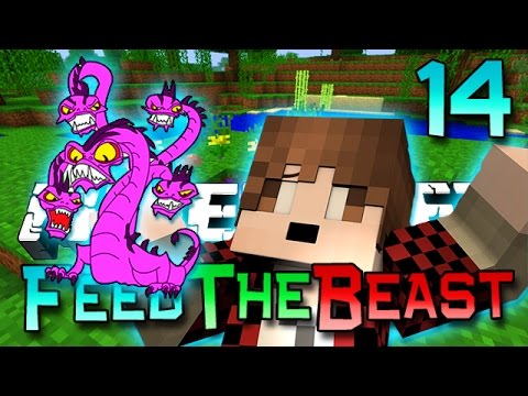 Minecraft: FTB VS HYDRA BOSS CHALLENGE! Feed The Beast Ep. 14 - Hydra Boss! (Modded Survival Series)