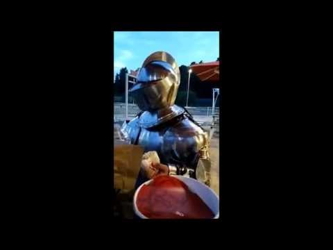 Guy Tries To Go About His Daily Life In A Suit Of Armor, Has A Hard Time