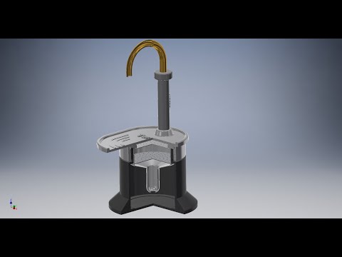 Pier CAD 3D - Inventor Pro Basic Course (Video 5/7 Bialetti Coffee Maker Assembly)
