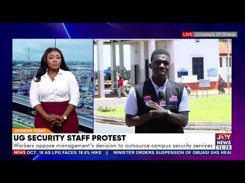 UG security staff protest management's decision to outsource campus security