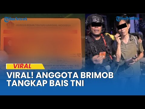 Brimob Members Arrest BAIS TNI AD, Deputy TNI Commander Regrets That Some Parties Distribute BAIS...