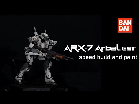 Bandai ARX-7 Arbalest Speed Build and Paint