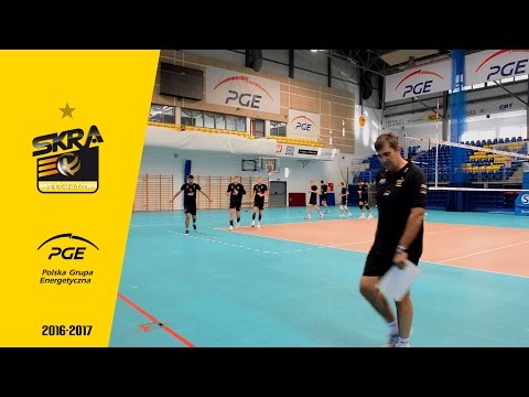 Trening przed meczem z MKS Będzin