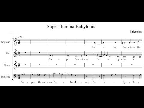 G. P. da Palestrina - Super Flumina Babylonis - Score