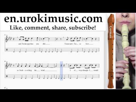 Recorder lessons (G.) Miley Cyrus - Malibu Sheet Music Tutorial Part#2 um-i352