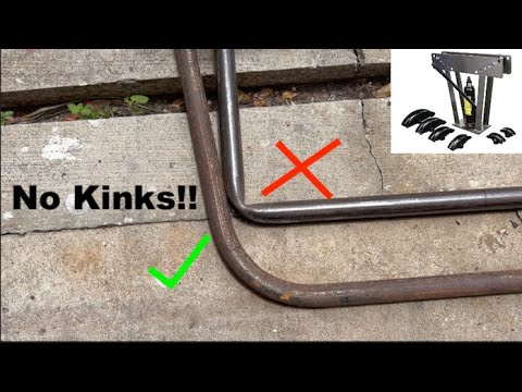 How to Bend Pipe with NO KINKS! - Tips and Tricks - Featuring Harbor Fright 12 TON Pipe Bender.