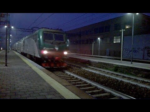 doppia simmetrica E464 409+479+Vivalto, E464 465+6 piano ribassato - Monza 20/10/2017