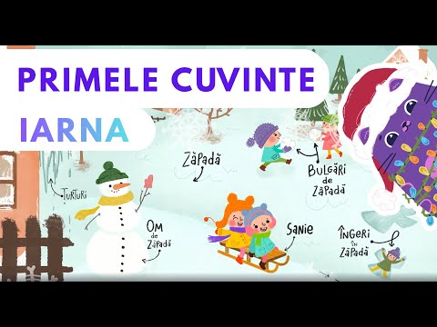 FIRST WORDS | WINTER AND CHRISTMAS HAVE COME with PAM BEBE I Educational cartoons for children