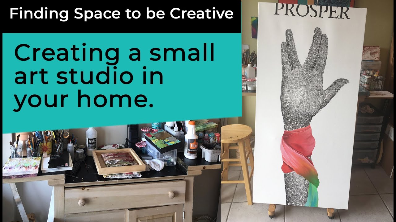 Finding space to be creative | Creating a small art studio in your home