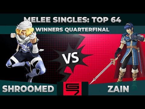 Shroomed vs Zain - Melee Singles: Top 64 Winners Quarterfinals - Genesis 7 | Sheik vs Marth