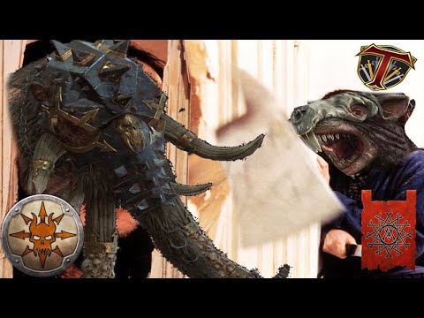 Stay here, I'll GET HELP! Skaven vs Norsca - Total War Warhammer 3