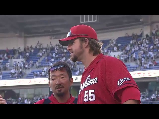 カープ・エルドレッド選手ヒーローインタビュー 2014/6/15 マリーンズ対カープ
