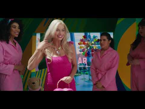 Barbie soundtrack trailer frame highlighting title card