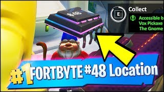 FORTBYTE 48 Location - ACCESSIBLE BY USING THE VOX PICKAXE TO SMASH THE GNOME MOUNTAIN (Fortnite)