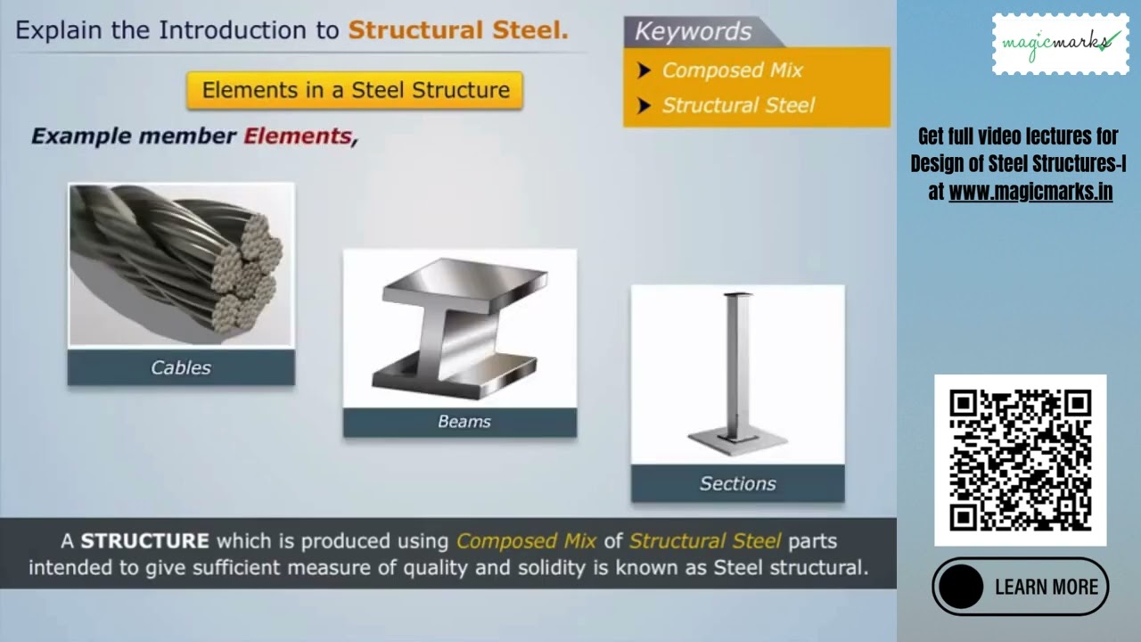 Introduction to Structural Steel | Design of Steel Structures–I