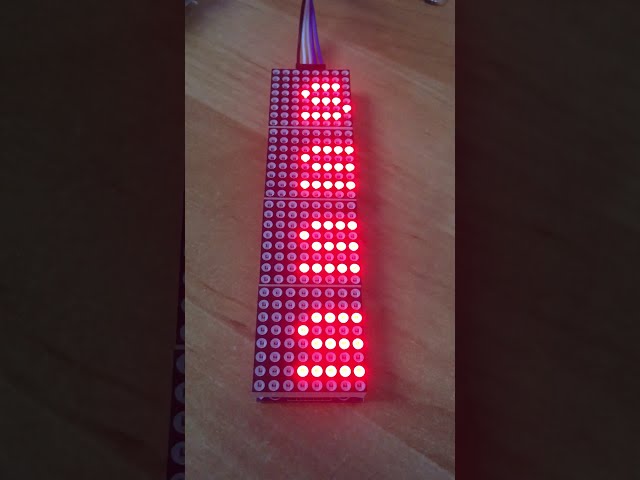 Vídeo relacionado con AZDelivery MAX7219 8x32 4 en 1 Dot LED Matrix Display Modulo de Pantalla Compatible con Arduino con E-Book Incluido!