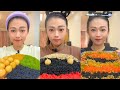Extreme Colorful Snack ASMR Mukbang Spicy Crunchy Egg Mix Chinese Eating Sounds 315