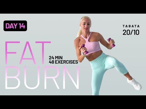 24 Min Killer Cardio Workout with Light Dumbbells at Home | Fat Burn Series – Day 14