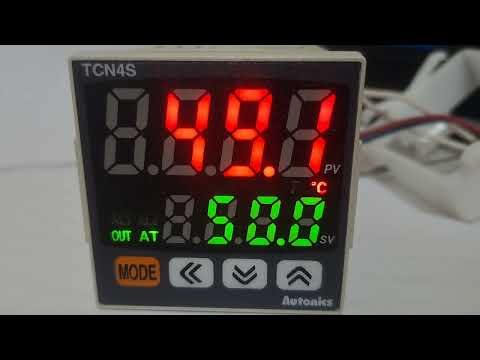 TCN4 в режиме PID-нагрева с автонастройкой (тип J)