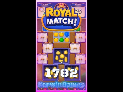 Royal Match Level 1782 - No Boosters Gameplay
