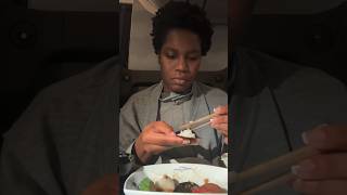 Eating On a FIRST CLASS flight! ✈️🍴ANA First Class Cuisine #travelcouple