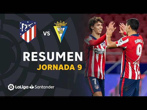Resumen de Atlético de Madrid vs Cádiz CF (4-0)