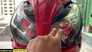 Airblade 2015 độ Smartkey K01 Xịn Kèm Đèn Z10S siêu sáng tại T23Shop Cần Thơ