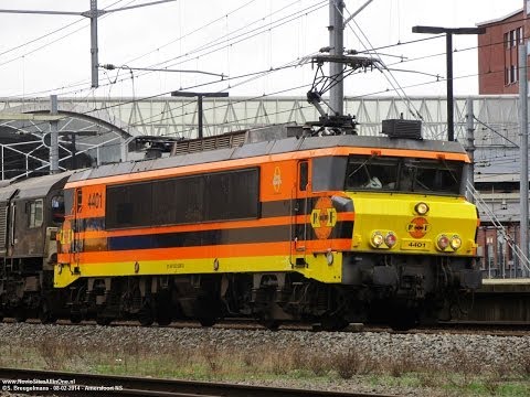 RRF Rail Feeding 4401 with dolomitetrain @ Amersfoort (NL) 08-02-2014 (HD Video)
