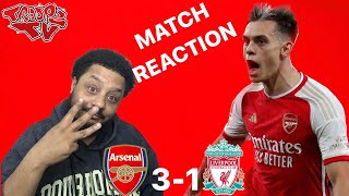Arsenal 3-1 Liverpool | Troopz Match Reaction | JORGINHO BOSSED THE MIDFIELD!!