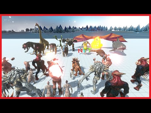ALL BOSSES With B.O.S.S VS 5x EVERY FACTIONS - ANIMAL REVOLT BATTLE SIMULATOR