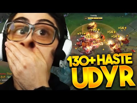 THIS UDYR HASTE BUILD IS F%#@N BROKEN! 130+ ABILITY HASTE @trick