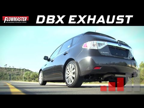 2008-10 Subaru WRX 4 door Wagon 2.5L - Flowmaster dBX Cat-back Exhaust System 819116