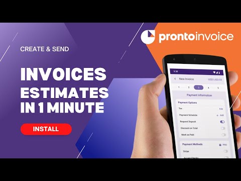 Pronto Invoice & Estimate Video