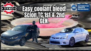 How to Bleed Your Scion tC Cooling System (Gen 1 & Gen 2)