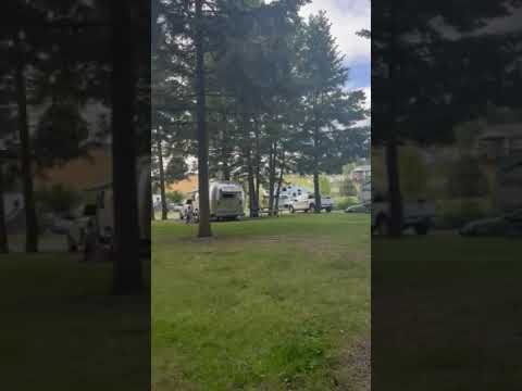 view from campsite