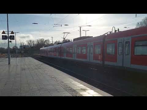 Abfahrt S6 nach Frankfurt Süd am Bahnhof Friedberg (Hess)
