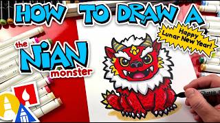 How To Draw Nian Monster - Happy Lunar New Year!