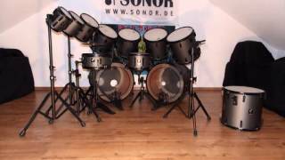 Video thumbnail for BIGGEST SONOR PHONIC PLUS HI TECH Set - a tribute to Nicko McBrain by Sonorworld