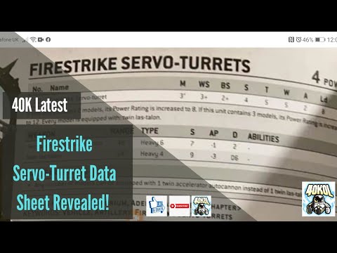 Warhammer 40k News: Firestrike Servo-Turret Data Revealed / 8 August 2020