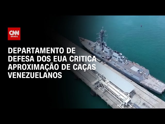 Departamento de Defesa dos EUA critica aproximação de caças da Venezuela | LIVE CNN