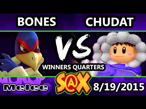 S@X 111 - Bones (Falco) Vs. Gfuel MH | Chudat (Ice Climbers) SSBM Winners Quarters - Smash Melee