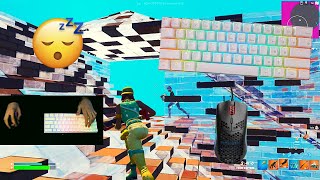 RK61 Blue Switches ASMR Chill 🤩 Satisfying Gameplay Keyboard Fortnite smooth Handcam