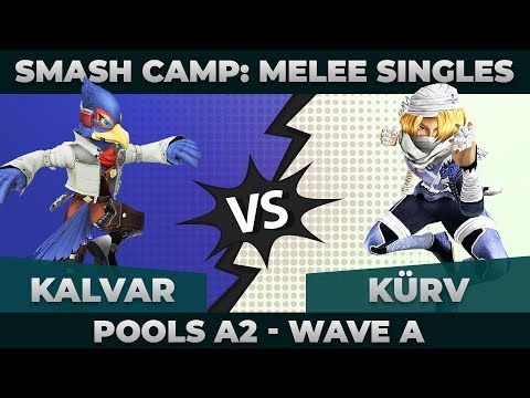 Kalvar vs Kürv - Winners' Semifinals: Melee Singles Pools - Smash Camp 2019 | Marth vs Mario