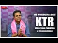 KTR Live Addressing The Media At Telangana Bhavan BharatRashtraSamithiParty