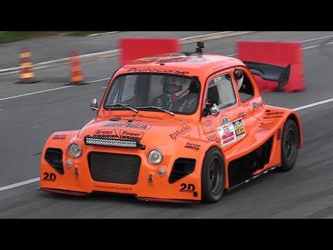 OnBoard a Suzuki-powered Fiat 500 Proto P2 by Protocorse around a street circuit!