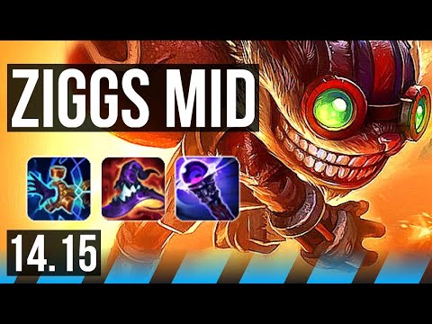 ZIGGS vs CORKI (MID) | 59k DMG, Rank 8 Ziggs, 600+ games | NA Challenger | 14.15