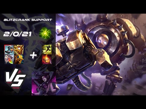 SUPPORT Blitzcrank vs Morgana - EU Grandmaster Patch 25.21