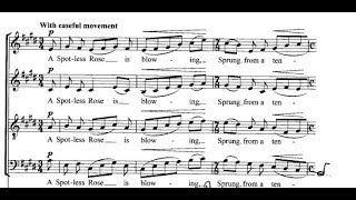 Herbert Howells - A Spotless Rose (w/score)