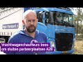Vrachtwagenchauffeurs boos om sluiten parkeerplaatsen A28