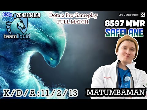 Dota 2 Pro Gameplay | Liquid MATUMBAMAN Play as Morphling | PROFESSIONAL PLAYER 8597 MMR